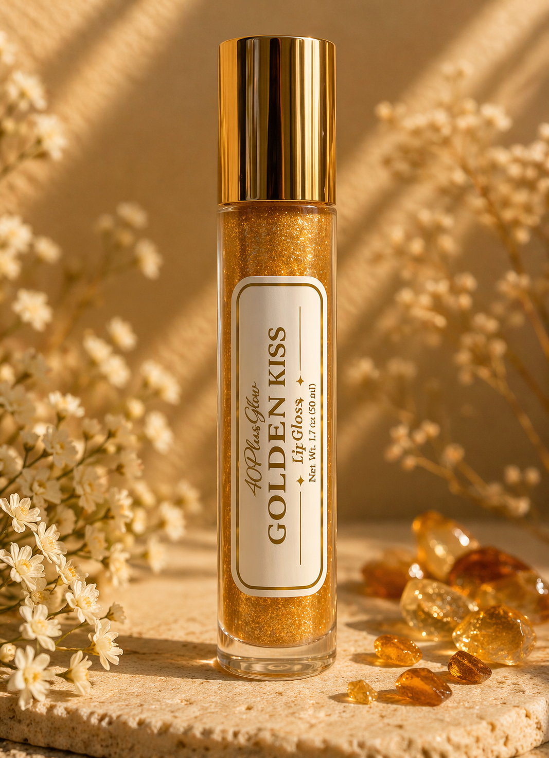 40PlusGlow Luxe Kiss Golden Kiss Lip Gloss